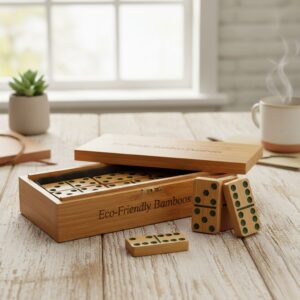 Eco-Friendly Bamboo Domino Set